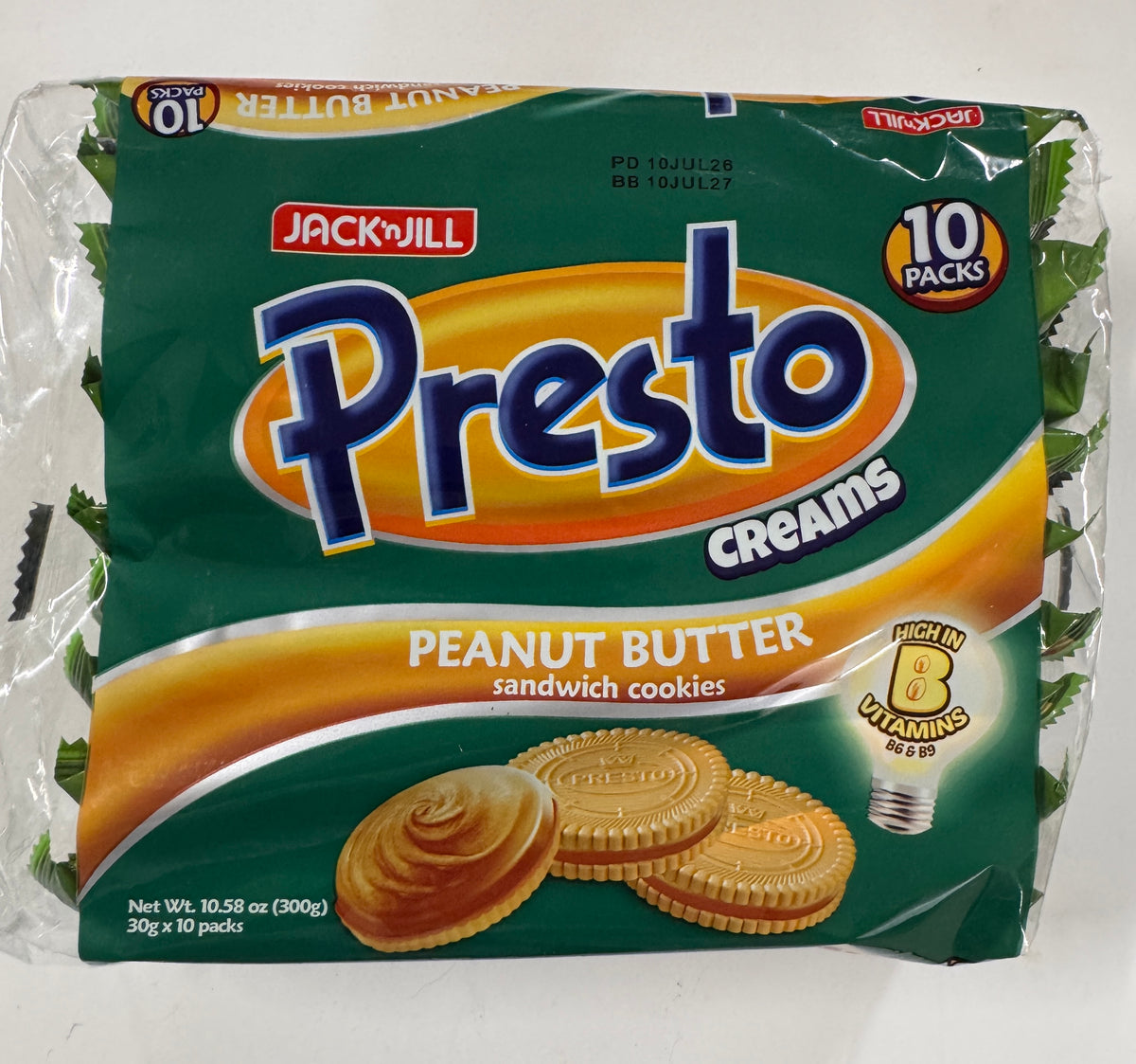Presto Cream Peanut Butter 10pk