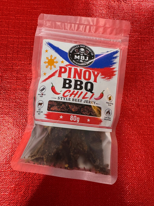 MBJ Pinoy Bbq Chili Beef Jerky 80g