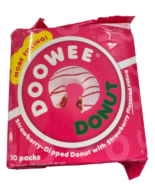 Doowee Donut Strawberry 10pk