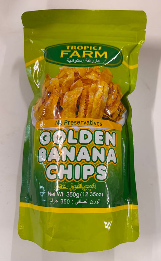 Tropics Farm Golden Banana Chips 340g